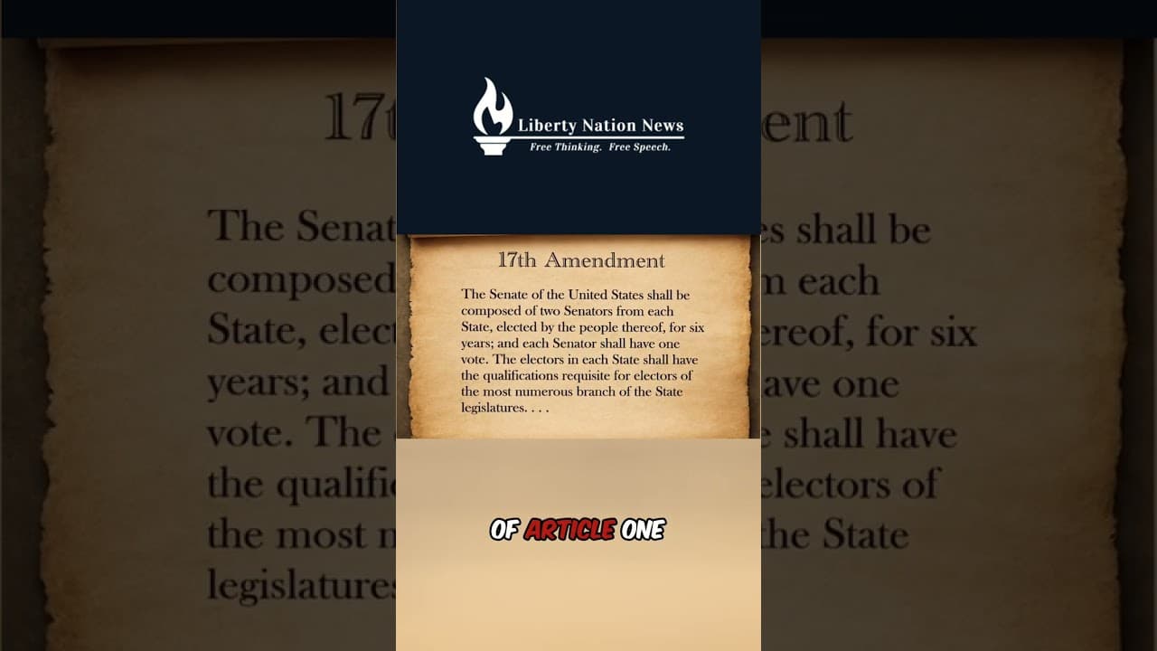 17th Amendment: Why This Constitutional Staple is Questioned