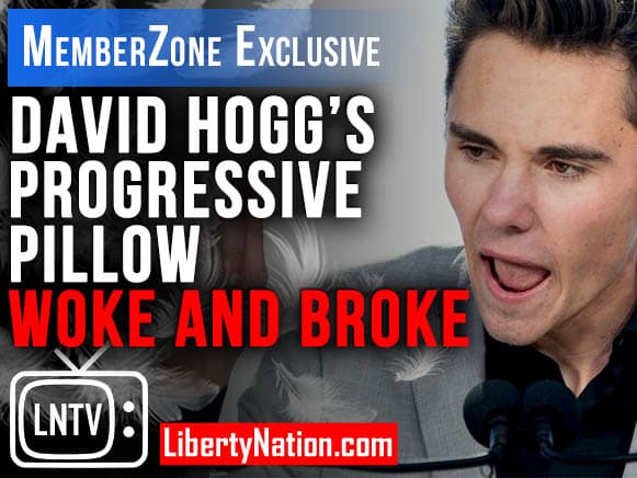 LNTV David Hoggs Progressive Pillow – Woke and Broke MEMBERZONE
