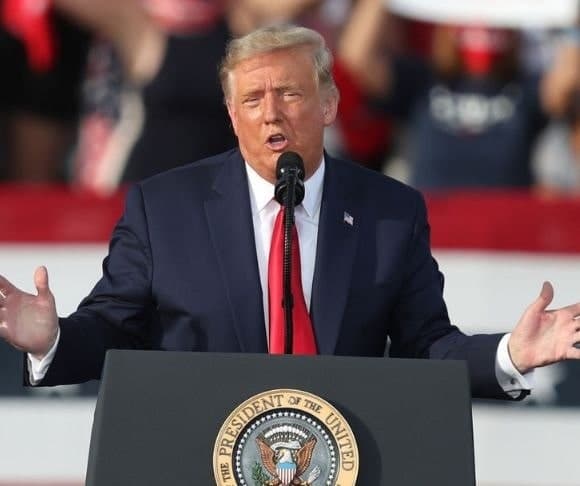 Ebullient Trump Rips Leakers and Liars