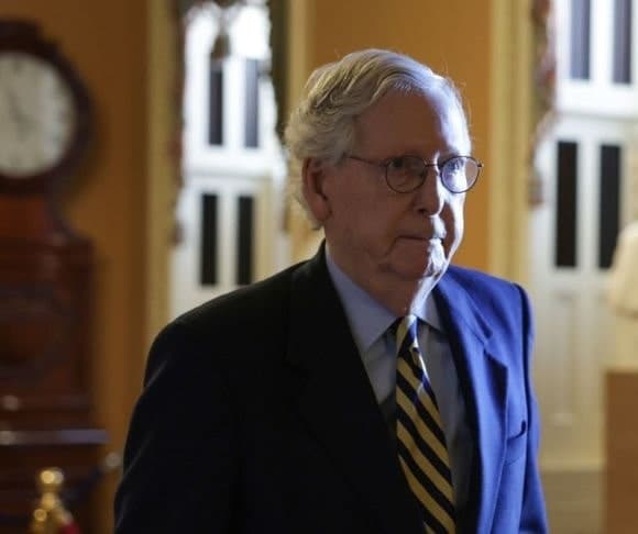 Mighty Mitch McConnell Dips Below George Santos in Favorability