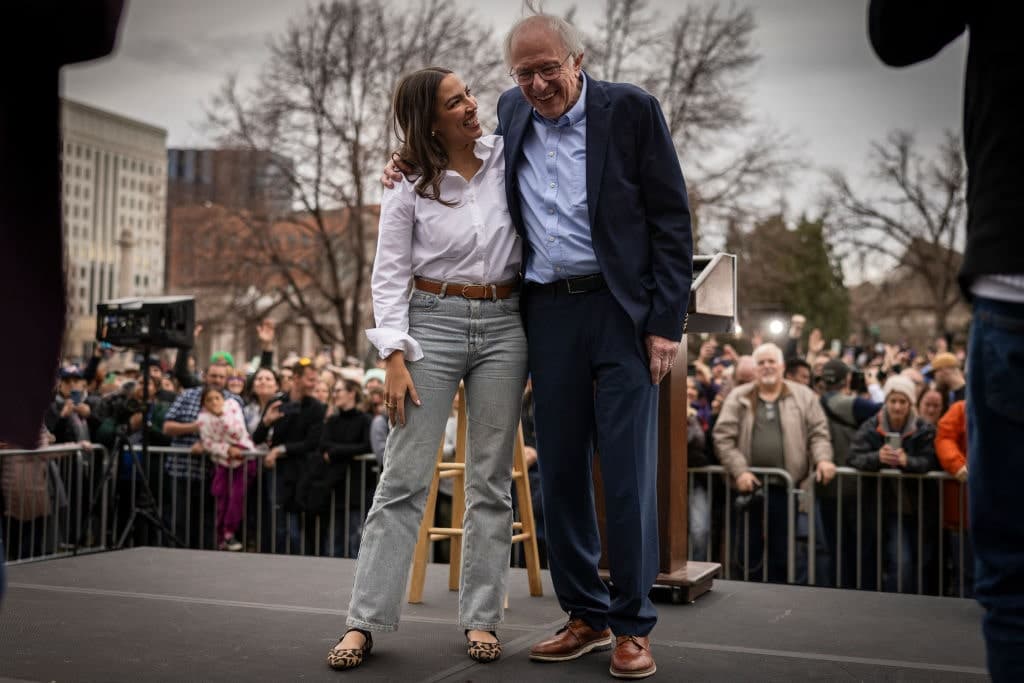 Odd Couple: The Bernie and AOC Road Show