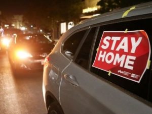GettyImages-1286058057 Stay home sign