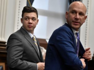 GettyImages-1236624957 Kyle Rittenhouse, left, and his attorney Corey Chirafisi