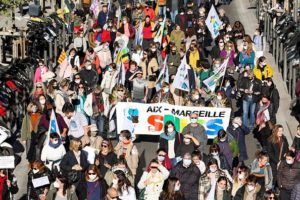 COVID protest France