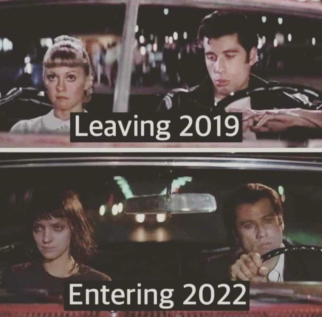 entering 2022 meme