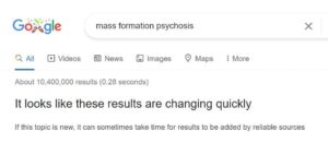 google mass formation psychosis