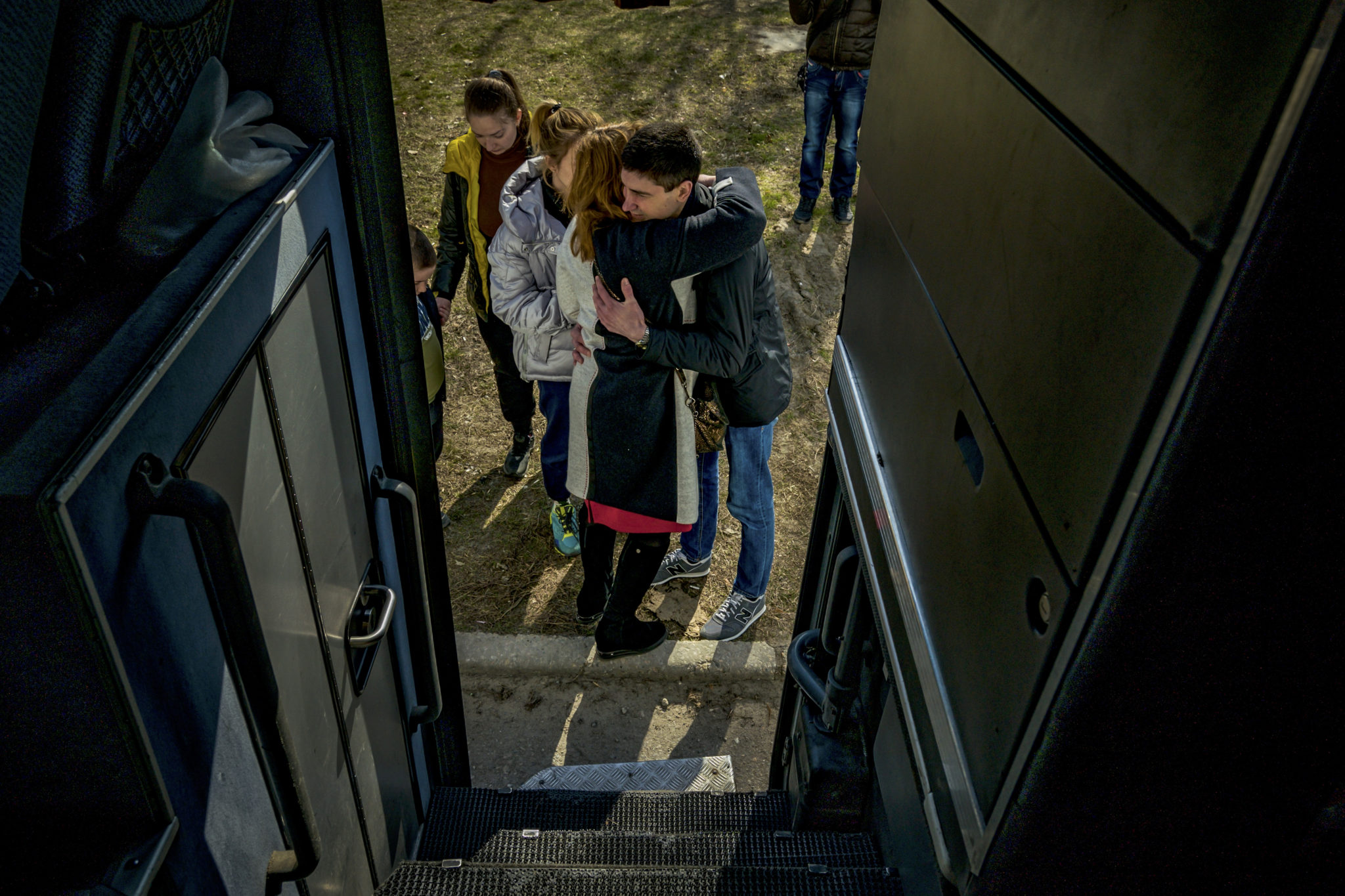 Evacuation of citizens of Mariupol to another cities of Ukraine from Zaporizhzhia