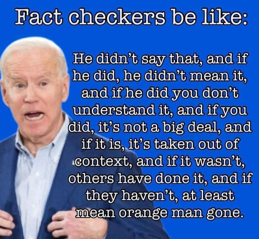 fact checkers biden meme