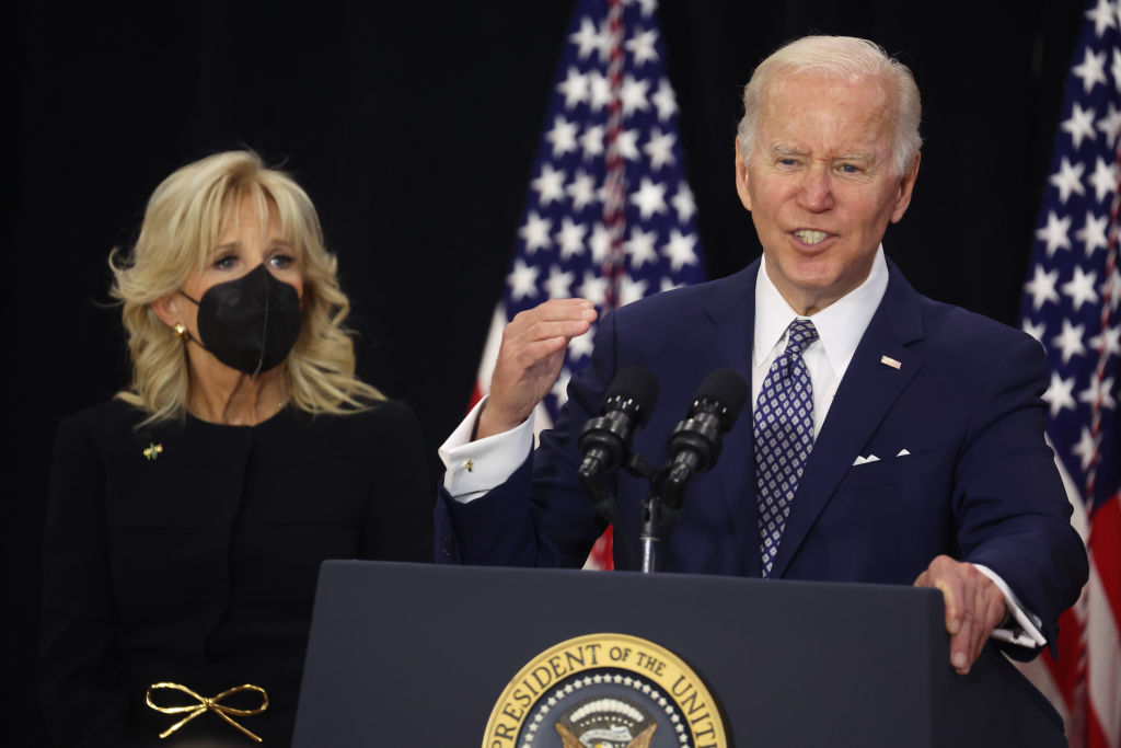 President Biden Delivers Remarks In Buffalo After Mass Shooting Took 10 Lives