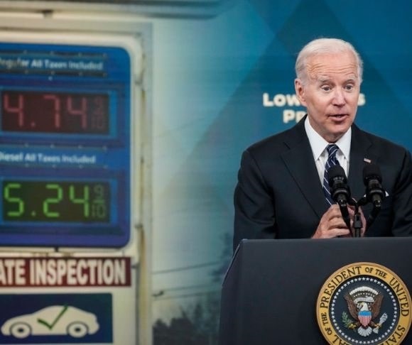 Biden Touts Lower Gas Prices After Declaring 'Putin's Price Hike'