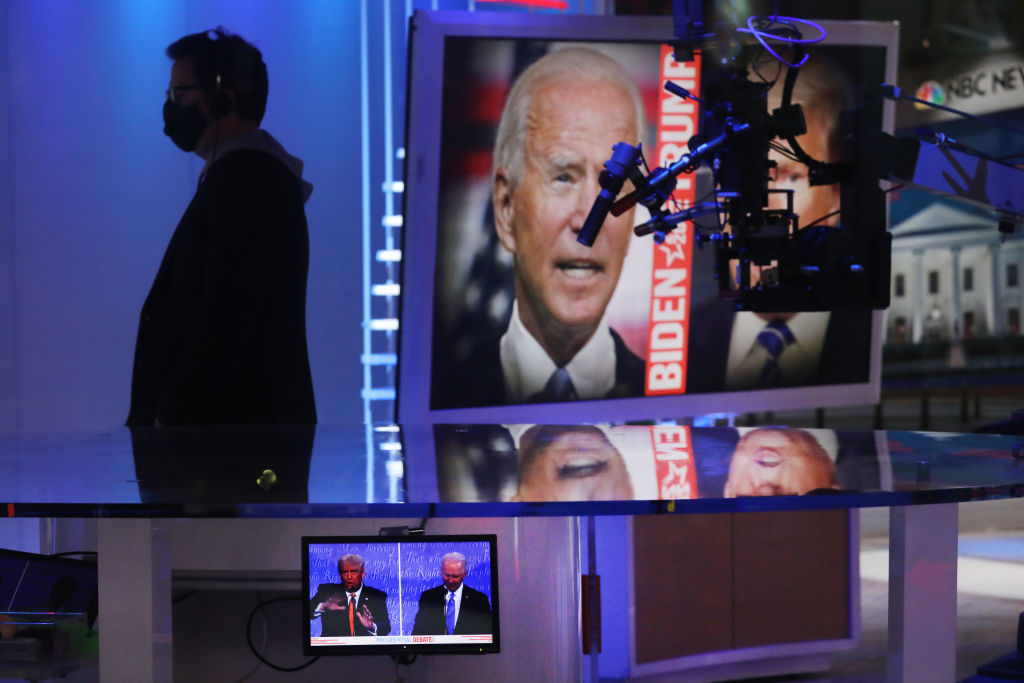 Americans Watch Final Presidential Debate Between Donald Trump And Joe Biden