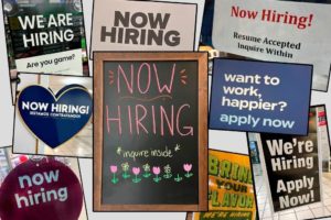 GettyImages-1402900422 now hiring signs