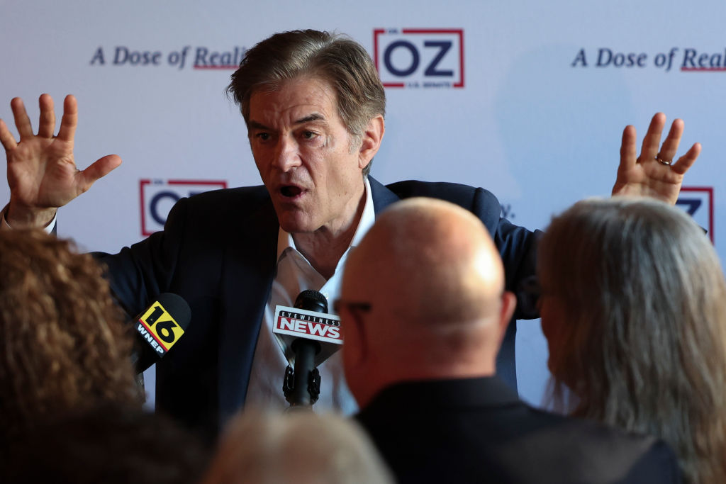 Mehmet Oz Campaigns For Senate On Eve Of Midterm Election