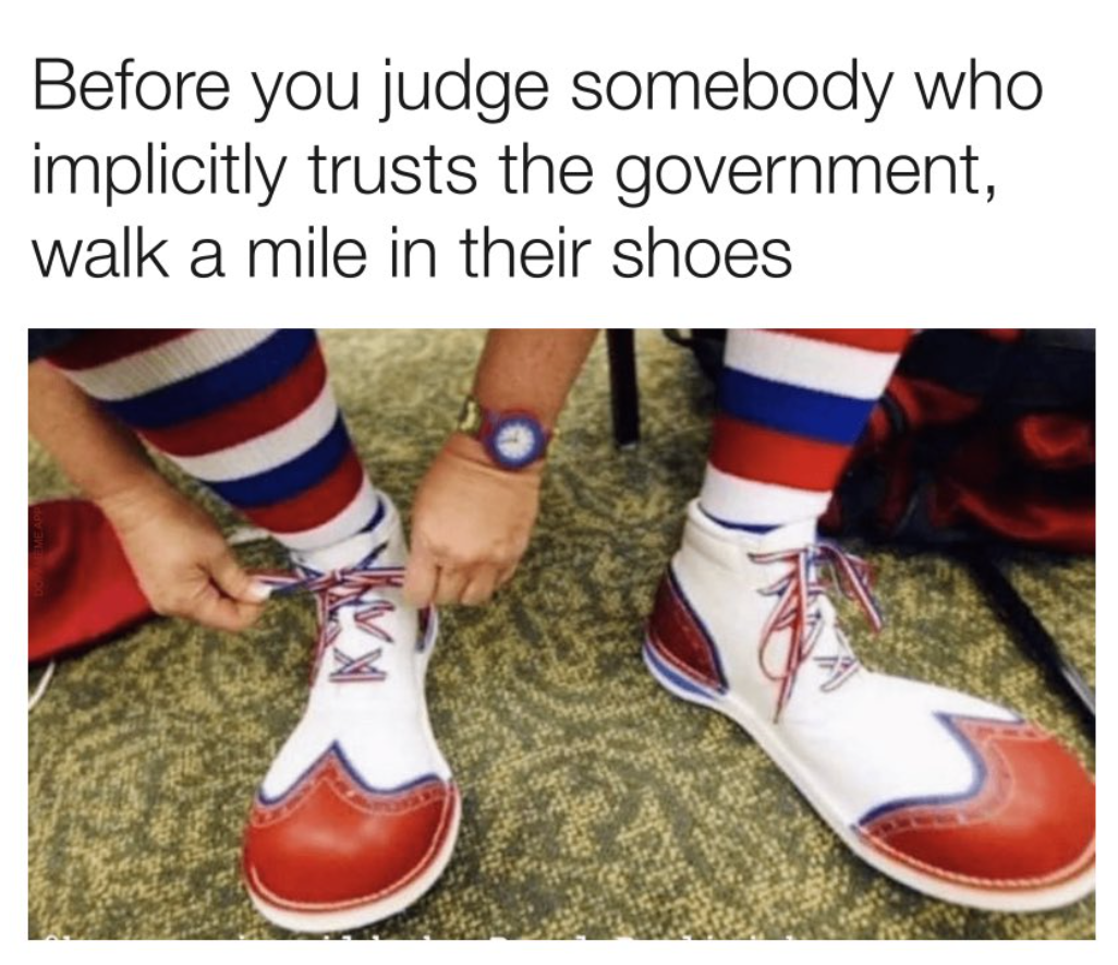 Trust the government meme