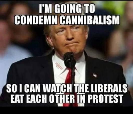Trump cannibalism meme