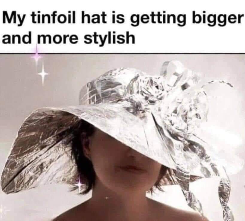 tinfoil hat meme