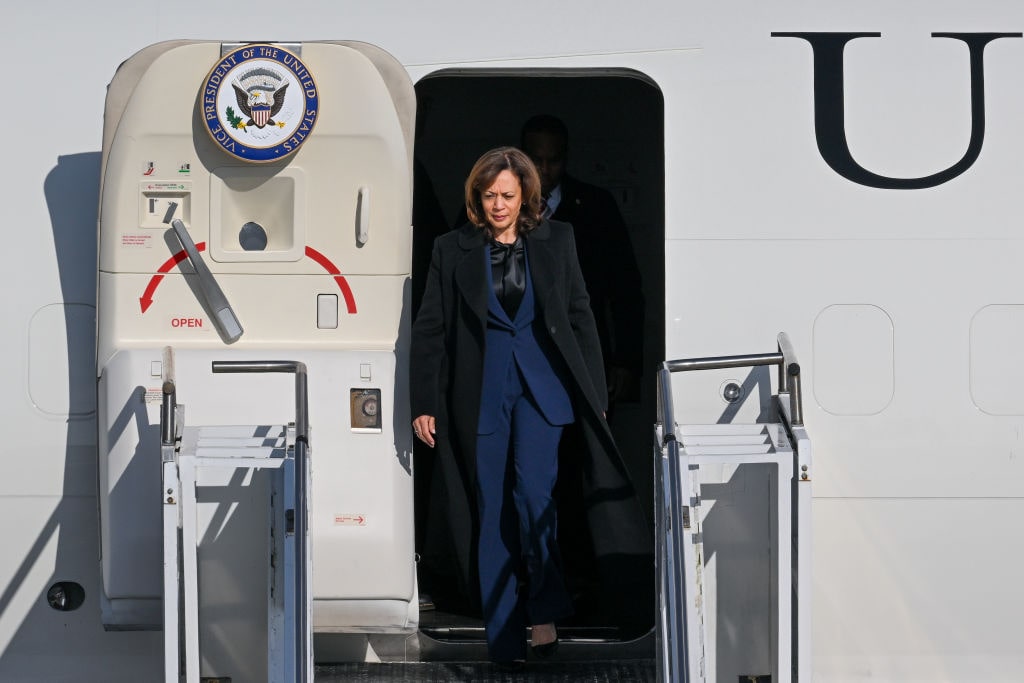 VP Harris Jets Into Denver for a Climate Crisis Speech