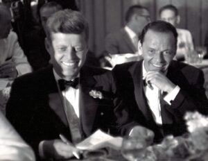 GettyImages-1353631356 John F Kennedy and Frank Sinatra
