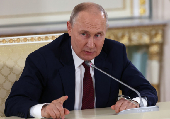 President Putin Holds Press Conference At The End Of The Russia/Africa Summit - moon