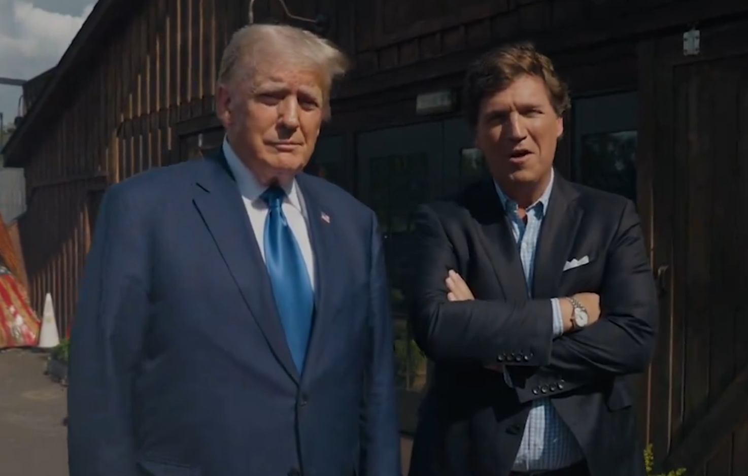 Tucker Carlson & Donald Trump Screenshot