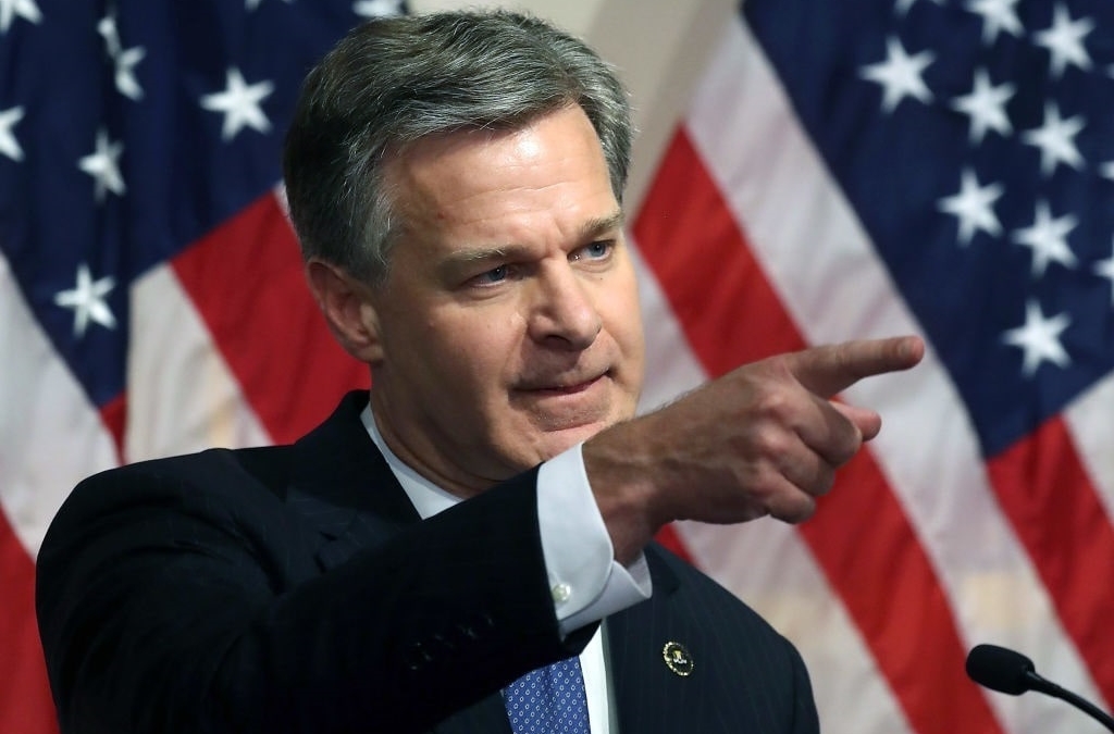 FBI’s Wray Sees Highest Risk of Attack on United States in Years