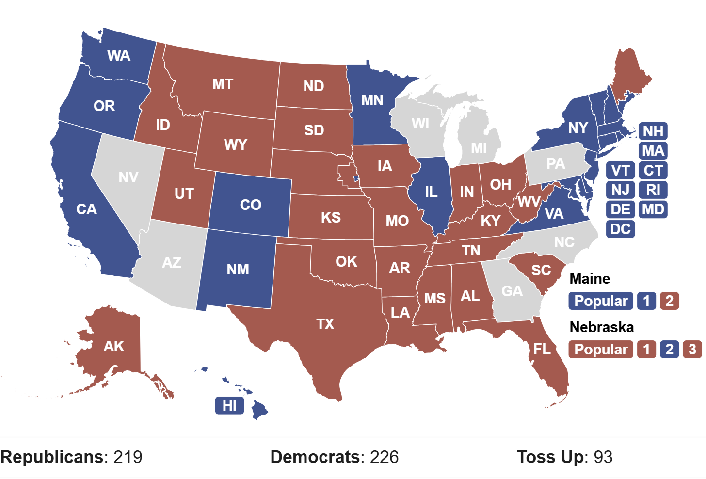 2024 Election Map Cook Tandi Melisa