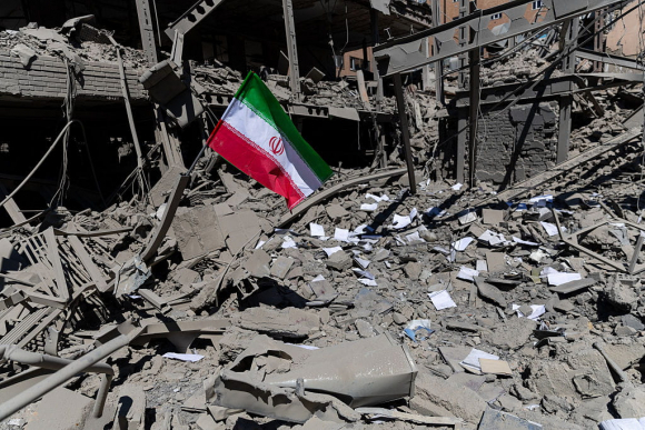 An information and communication technology building at TEHRAN, IRAN - 2026/04/07: An information and communication technology building at Sharif University of Technology was damaged by a U.S.- Israeli airstrike in western Tehran. (Photo by Sobhan Farajvan/Pacific Press/LightRocket via Getty Images)
